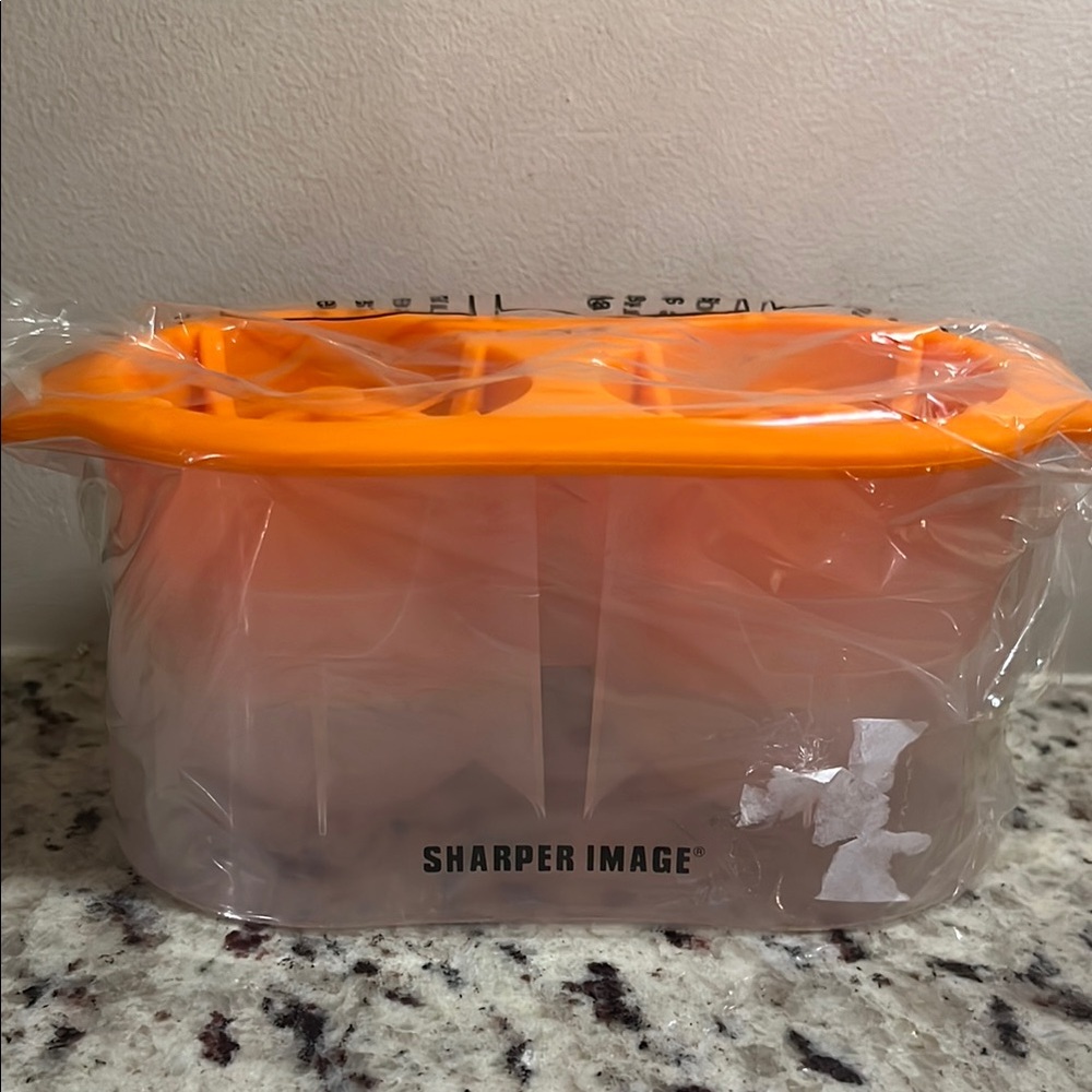 Sharper Image Orange Ice Cube Tray